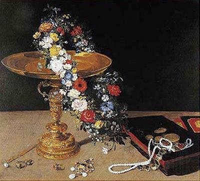 Jan Brueghel Stillleben mit Blumengirlande Spain oil painting art
